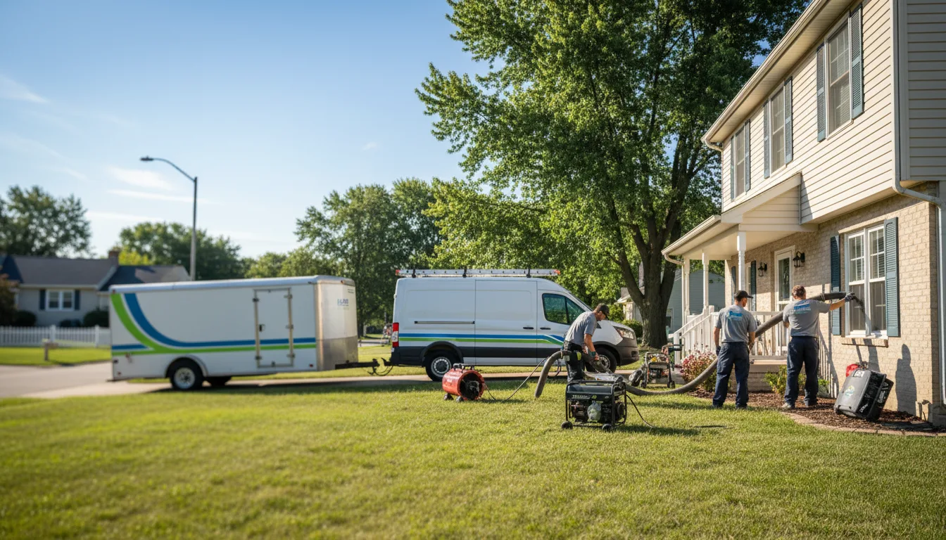 Flooded Basement Restoration And Cleanup With Repair in Polk, MO near me